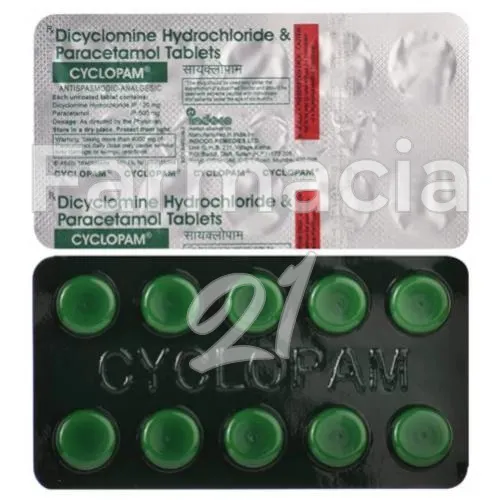 comprar diciclomina + paracetamol online en España